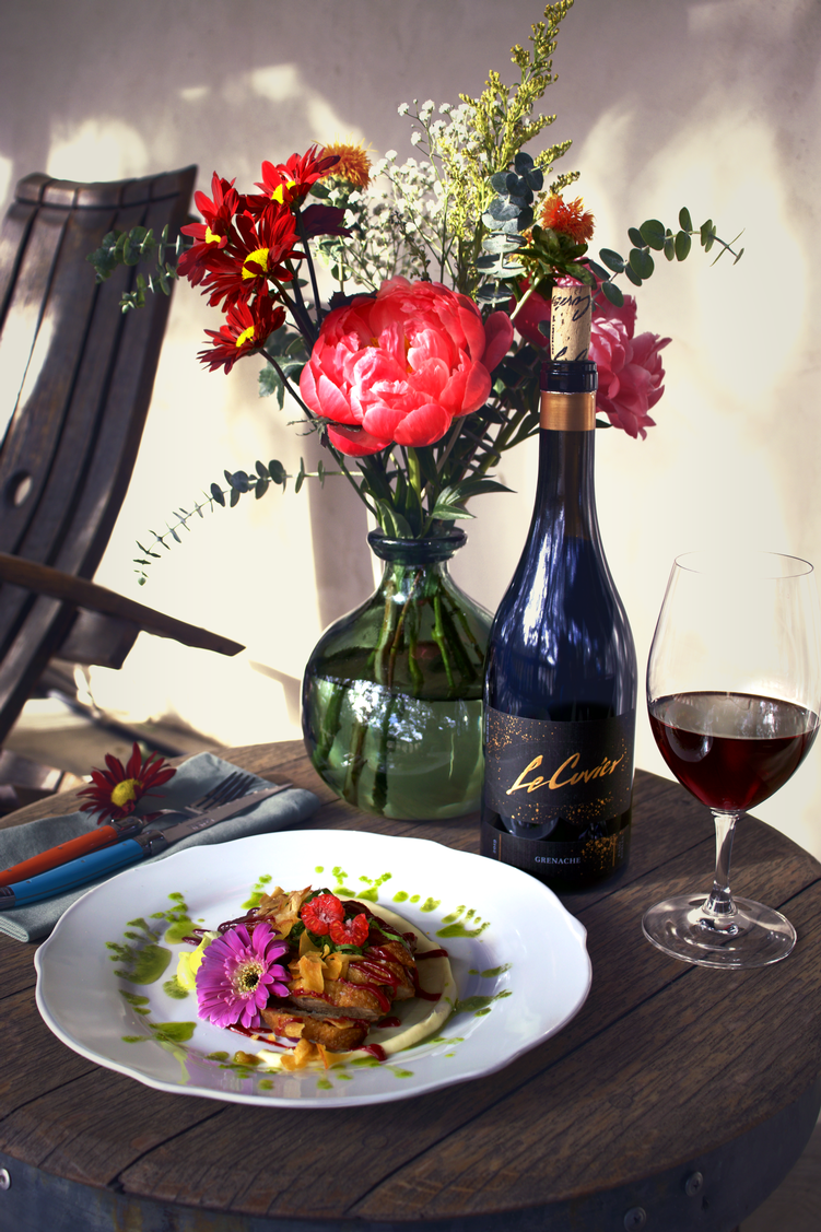 Seared Duck Breast with Parsnip Puree & Raspberry-Pomegranate Gastrique