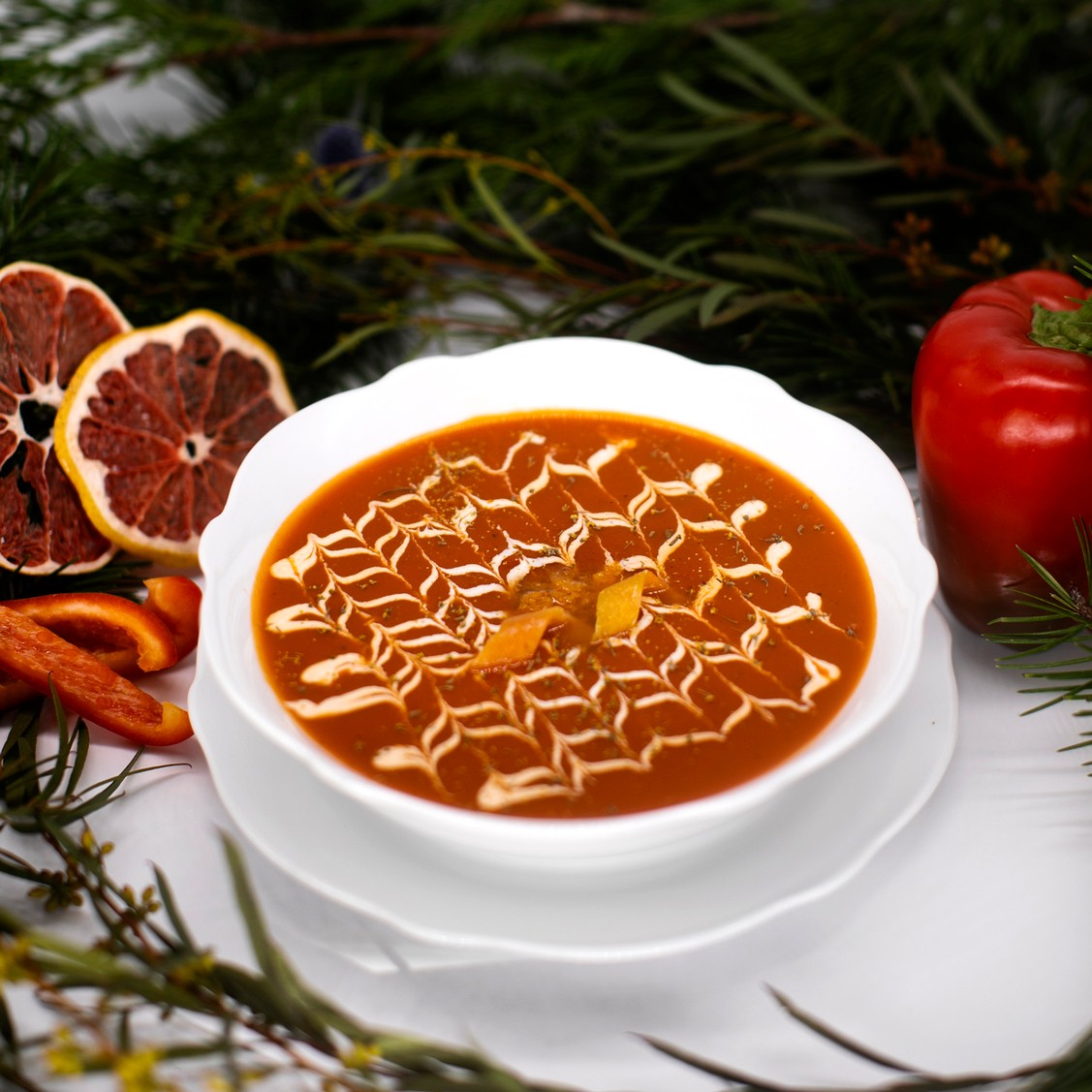 Fire Roasted Red Pepper & Pumpkin Bisque 