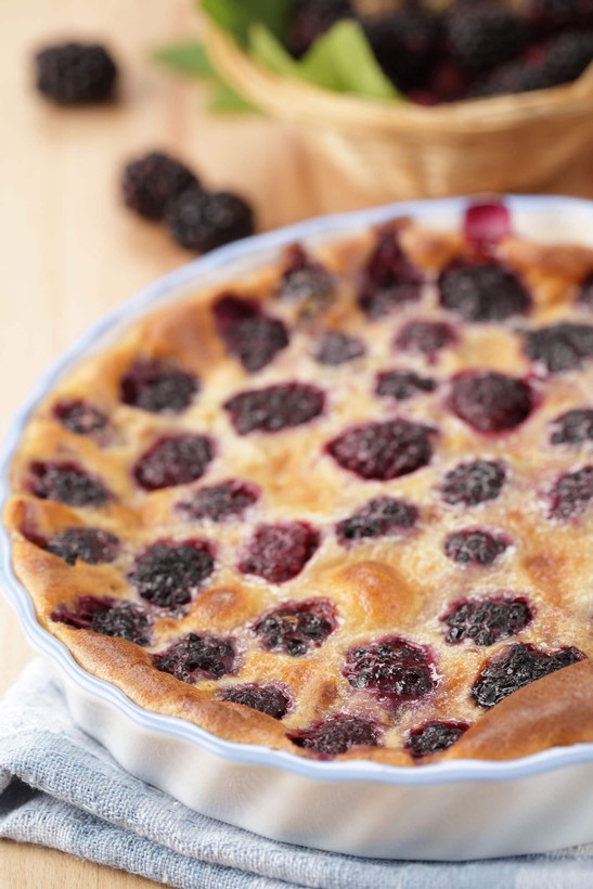 Savory Blackberry Clafoutis