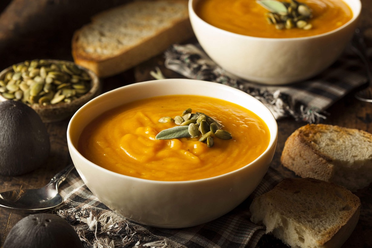 Winter Squash Soup with Pepitas
